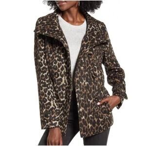 Thread & Supply Women’s Coat Animal Print Size XL Soft Wool Blend Pockets NWT
